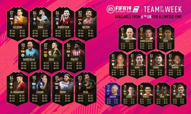 FIFA19 TOTW 9 FIFA19 TOTW 9